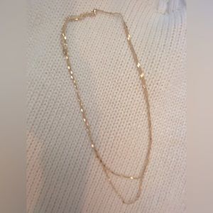layered gold necklace